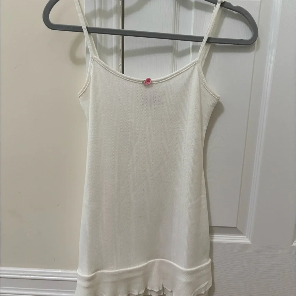 Edikted Pointelle Ruffle Mini Dress - Picture 5 of 8